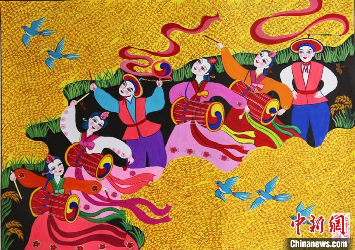 女農(nóng)民畫家的作品 王詠梅供圖 女農(nóng)民畫家的作品 王詠梅供圖