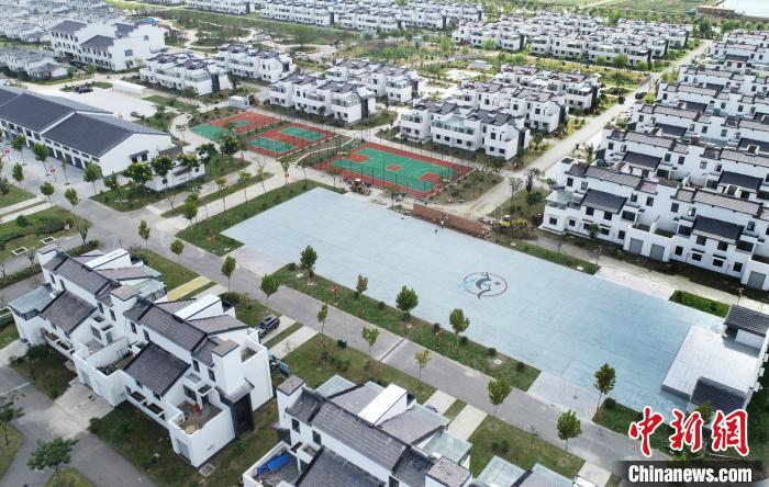江蘇省淮安市金湖縣呂良鎮(zhèn)湖畔旺屯新型社區(qū)。金湖縣呂良鎮(zhèn)供圖