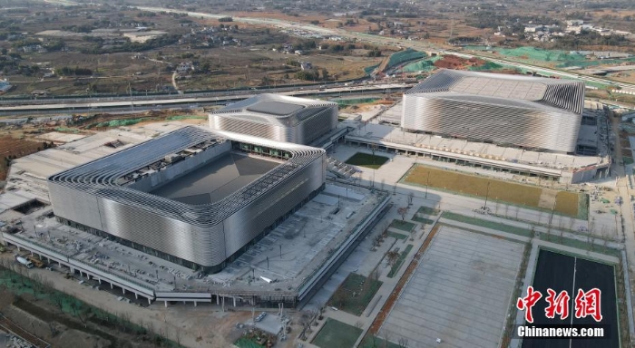 四川成都:多處大運會場館建設(shè)進入收尾沖刺階段