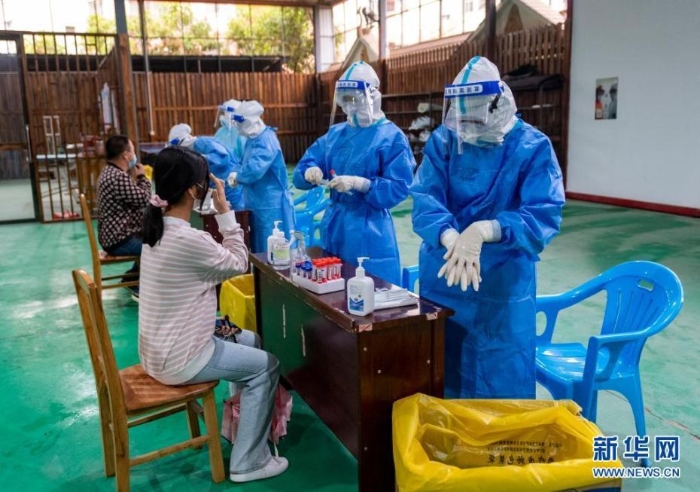 云南瑞麗市區(qū)開展第二輪全員核酸檢測