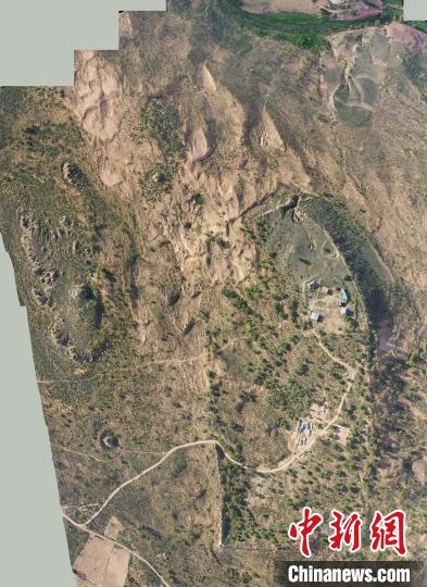 清平堡航拍。　陜西省考古研究院供圖