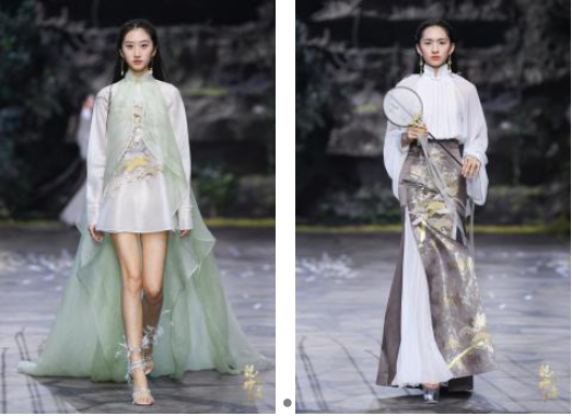 圖展山河盛景，服飾乾坤方儀――熊英|乾坤？方儀2022SS中國國際時裝周開幕大秀震撼上演