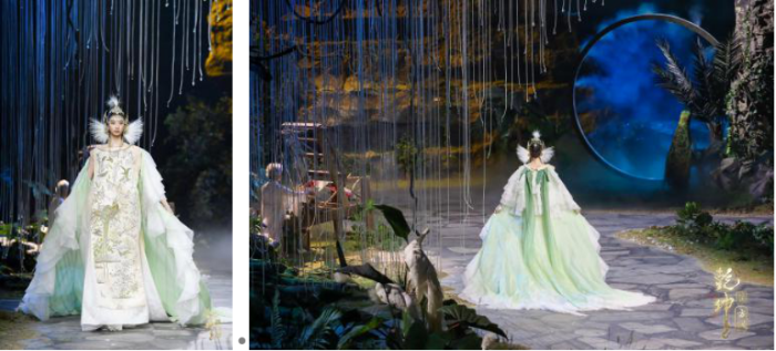 圖展山河盛景，服飾乾坤方儀――熊英|乾坤？方儀2022SS中國國際時裝周開幕大秀震撼上演