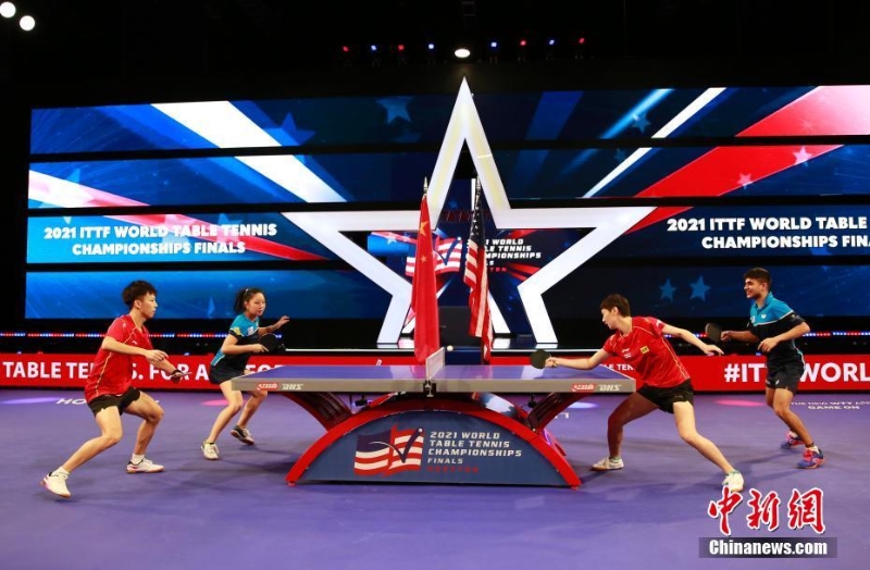 休斯敦世乒賽:中美跨國(guó)混雙組合進(jìn)行合練