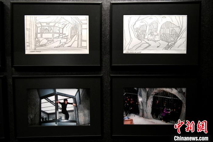 李小龍經(jīng)典電影《龍爭虎斗》場景設(shè)計原圖?！±钪救A 攝