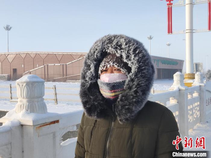 極寒天氣下的內(nèi)蒙古?！『魝愗悹枤庀缶止﹫D