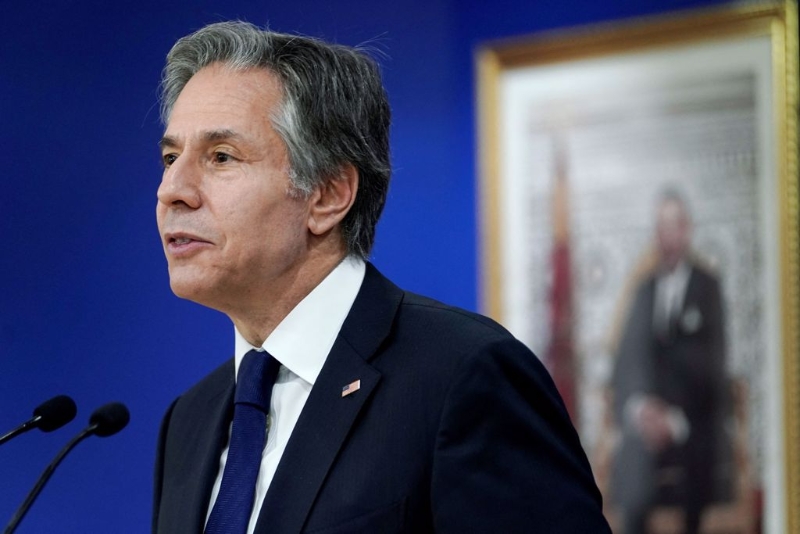 布林肯警告，俄羅斯於部分區(qū)域撤軍可能只是「騙人或轉移注意力」。（圖／路透社）