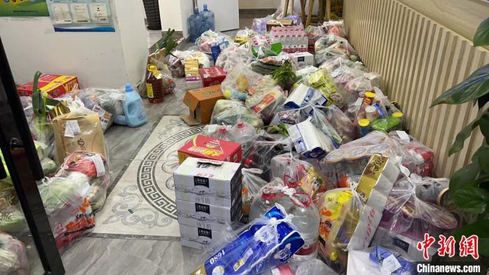 楊耀森運(yùn)送的物資。 受訪者供圖