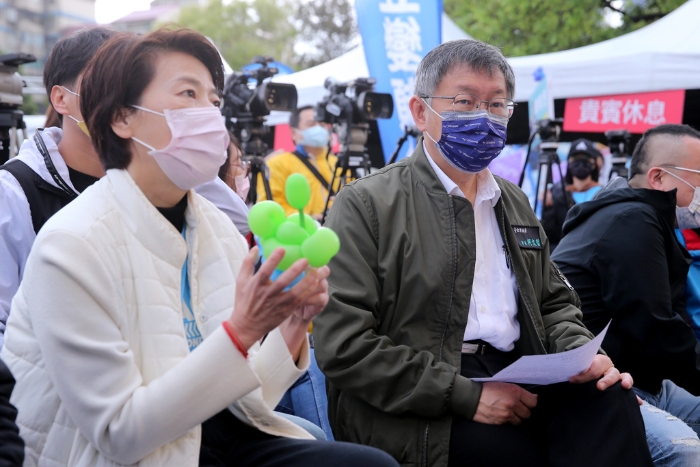 臺(tái)北市長(zhǎng)柯文哲黃珊珊