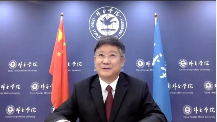 外交學院黨委書記崔啟明大使致辭 外交學院供圖