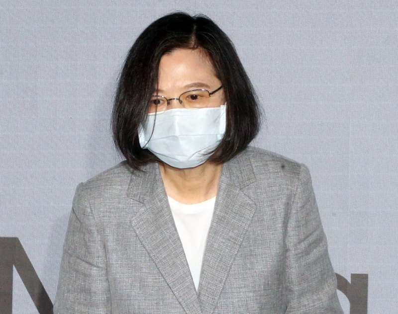 臺灣地區(qū)領(lǐng)導(dǎo)人蔡英文。(資料照片)圖片來源：臺灣“中時新聞網(wǎng)”