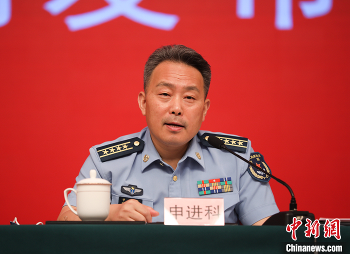 圖為申進科大校發(fā)言。 <a target='_blank' href='/'>中新社</a>記者 趙雋 攝