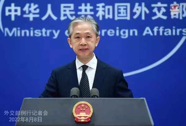 外交部發(fā)言人汪文斌。 薛偉 攝