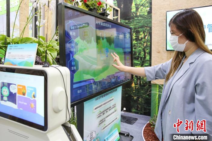 21日，市民在城市綠心森林公園參觀體驗(yàn)?！”本┦袌@林綠化局供圖