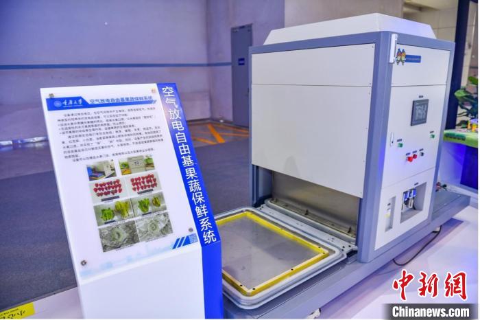 圖為空氣放電自由基果蔬保鮮系統(tǒng)。　重慶大學供圖