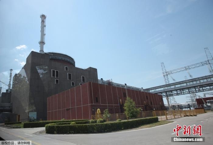 扎波羅熱核電站一角。