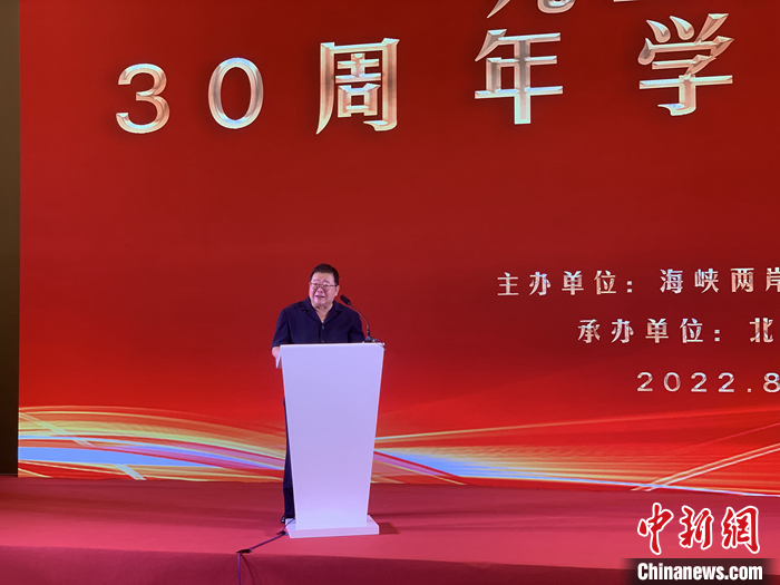 圖為海協(xié)會副會長孫亞夫在會上演講。 <a target='_blank' href='/'>中新社</a>記者 楊程晨 攝