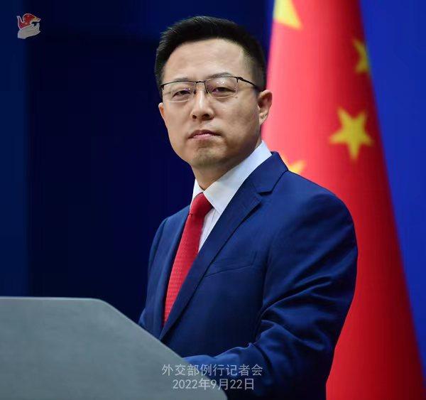 外交部發(fā)言人趙立堅(jiān)。 薛偉 攝