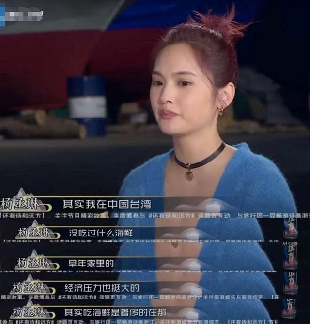 圖片為楊丞琳參加大陸綜藝節(jié)目發(fā)言截圖。(圖片來(lái)自網(wǎng)絡(luò)).jpg
