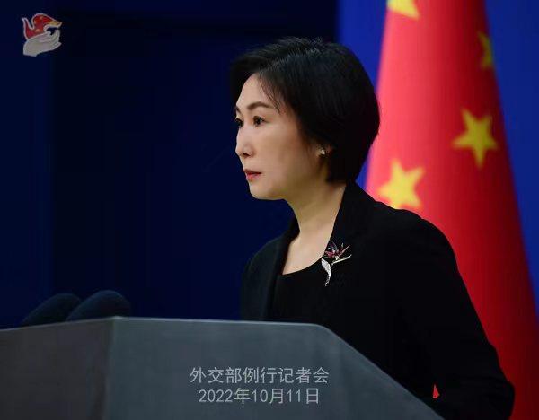 外交部發(fā)言人毛寧。 薛偉 攝