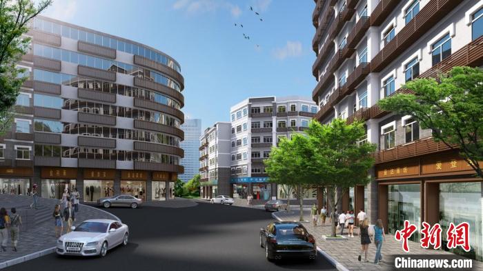 圖為人和街道老舊小區(qū)改造效果圖?！∮迮d公司供圖