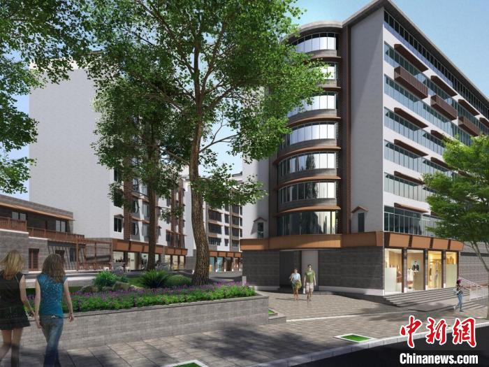 圖為項目室外環(huán)境改造效果圖?！∮迮d公司供圖