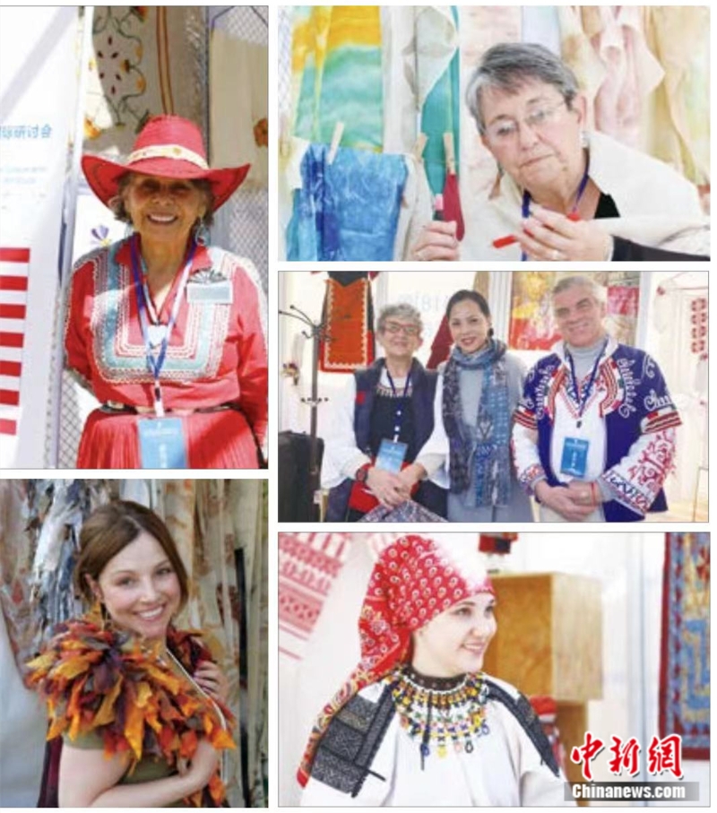 來(lái)自美國(guó)、澳大利亞、保加利亞、白俄羅斯的手工藝人。受訪者供圖