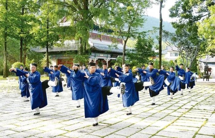 嶗山道教武術(shù)。圖片來源：臺(tái)灣《聯(lián)合報(bào)》