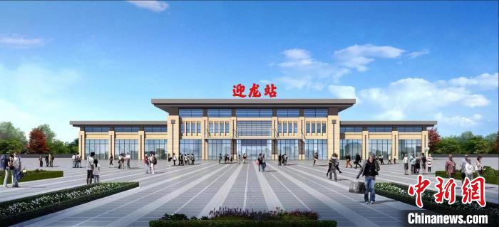 圖為重慶鐵路樞紐東環(huán)線迎龍站效果圖。　中國(guó)鐵路成都局集團(tuán)有限公司供圖