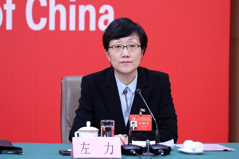 司法部黨組成員、副部長左力。（圖源：新華社）