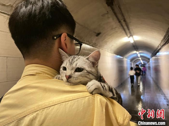 圖為張瑜軒在貴陽工作之余，常會帶著家里的寵物一起出游?！∈茉L者供圖