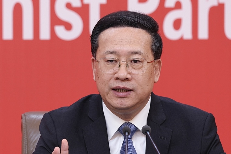 外交部黨委委員、副部長馬朝旭在記者招待會上（圖源：新華社）