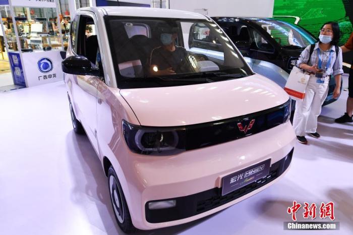 資料圖：五菱宏光MINI EV。 <a target='_blank' href='/'>中新社</a>記者 崔楠 攝