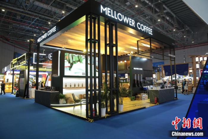 麥隆咖啡展臺(tái)。受訪人供圖