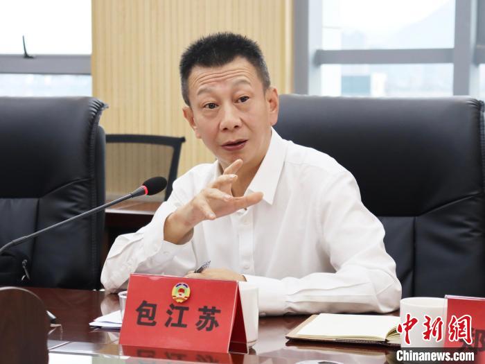 寧德市副市長(zhǎng)包江蘇講話?！×珠派?攝