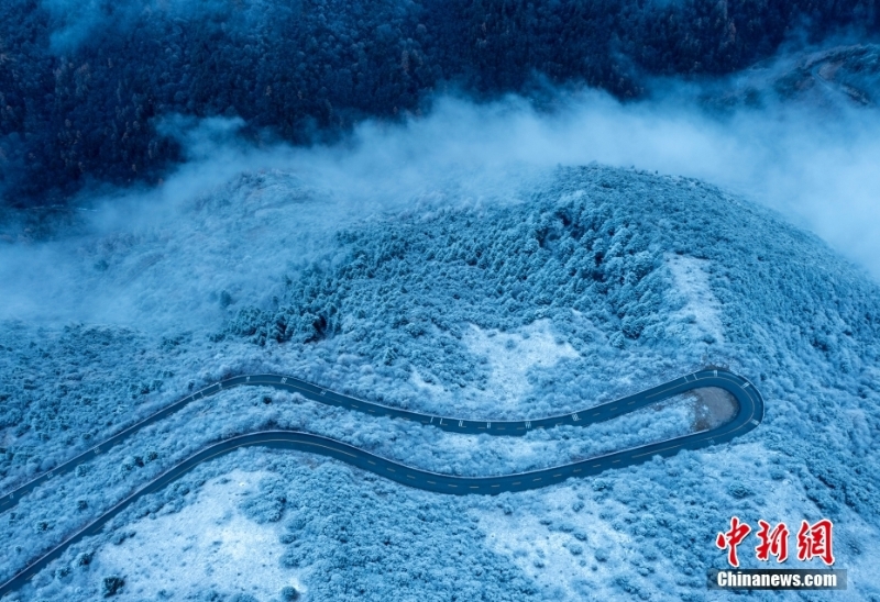 霧凇現(xiàn)身！四川臥龍自然保護(hù)區(qū)銀裝素裹