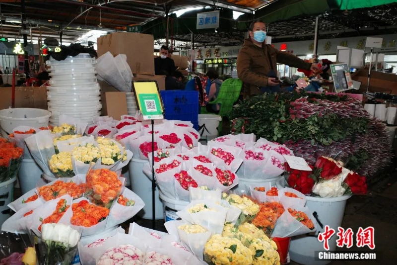 圖為嶺南花卉市場。<a target='_blank' href='/'>中新社</a>記者 陳楚紅 攝