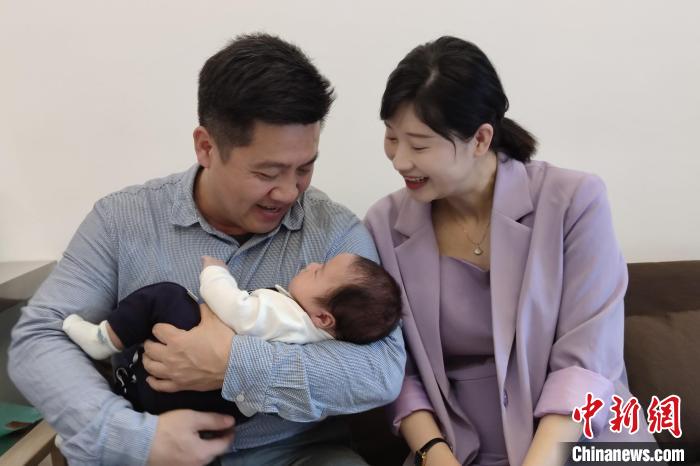 “臺灣高先生和福建馬小姐”有了可愛的“兩岸寶寶”小湯圓?！∈茉L者供圖