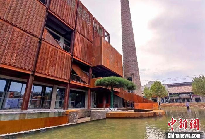 圖為殷墟考古文旅小鎮(zhèn)?！“碴柺形麄鞑抗﹫D