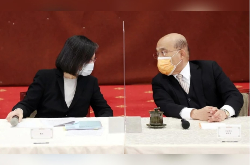 民進黨2022九合一大選潰敗後，內(nèi)閣總辭的呼聲愈來愈高。記者杜建重／攝影