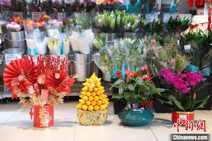 圖為年宵花產(chǎn)品?！『旭R花園供圖