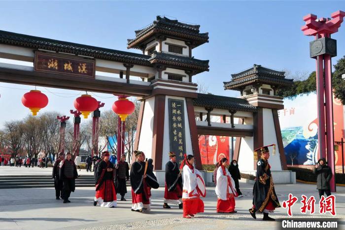 圖為漢長安城新春活動(dòng)現(xiàn)場(chǎng)?！h長安城供圖