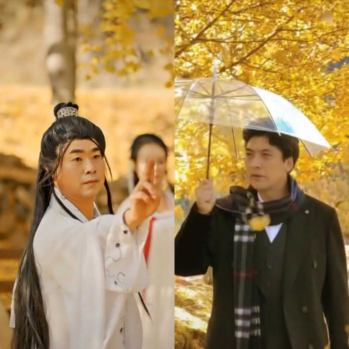 解偉和劉洪。短視頻社交平臺截圖