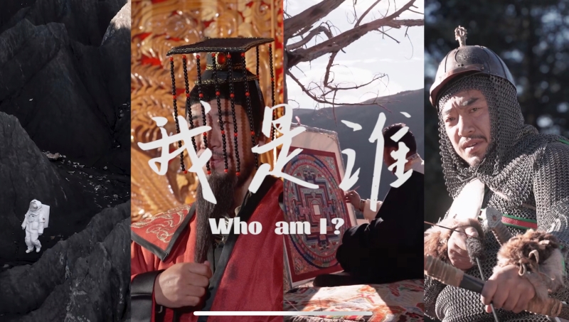 降澤多吉拍攝視頻宣傳道孚縣。視頻截圖