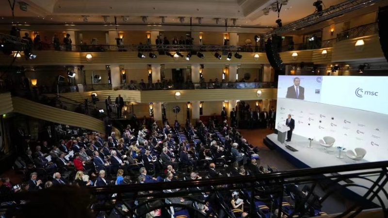 第59屆慕尼黑安全會議當(dāng)?shù)貢r間2月17日在德國慕尼黑開幕。（圖源：美聯(lián)社）