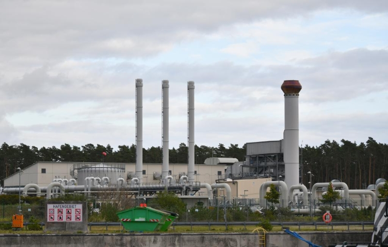 這是2022年9月14日在德國(guó)盧布明拍攝的“北溪-1”天然氣管道相關(guān)設(shè)施。新華社記者任鵬飛攝2