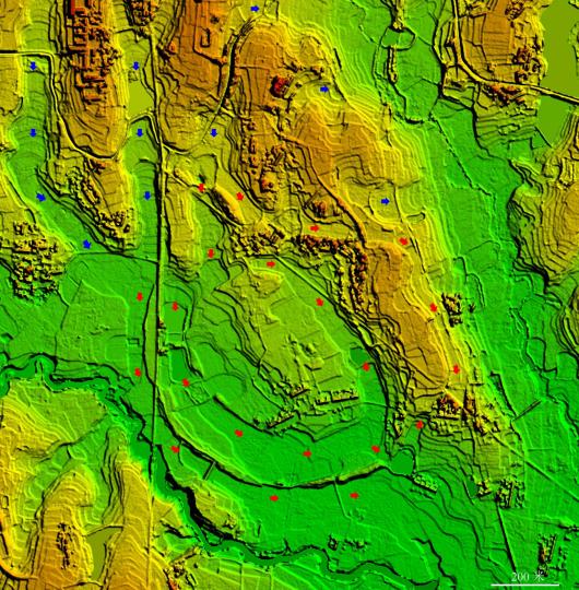 城河遺址數(shù)字表面模型。　劉建國 供圖