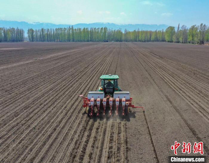 北斗導(dǎo)航助春耕新疆新源縣3.6萬(wàn)畝甜菜開(kāi)播