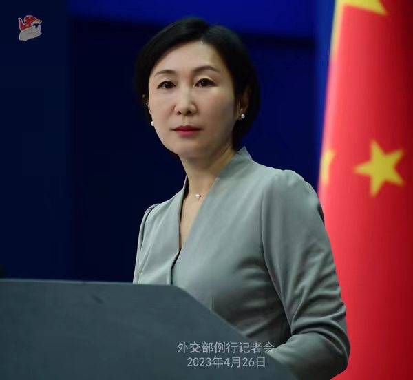 外交部發(fā)言人毛寧。薛偉 攝