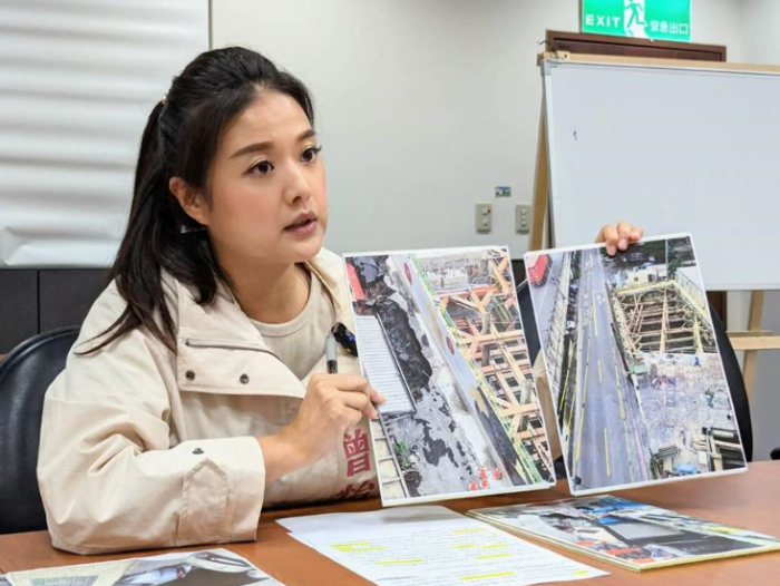 基隆市七堵區(qū)日前發(fā)生電桿塌陷意外 基隆市七堵區(qū)日前發(fā)生電桿塌陷意外